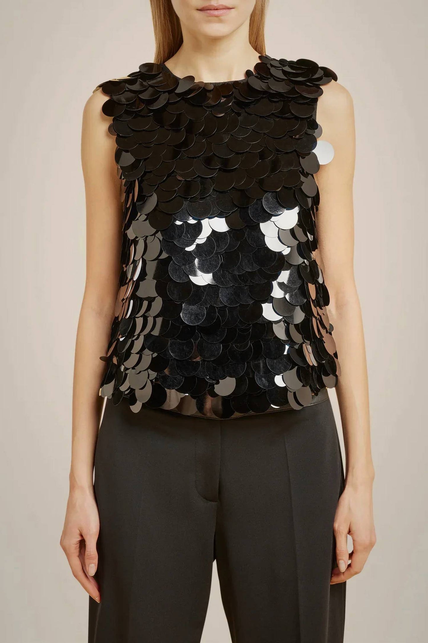 Macro Sequin Top