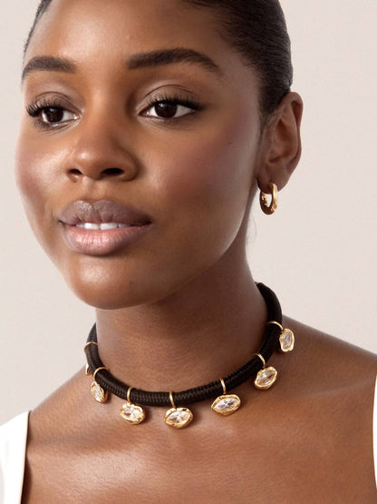 Women's Midnight Crystal Choker
