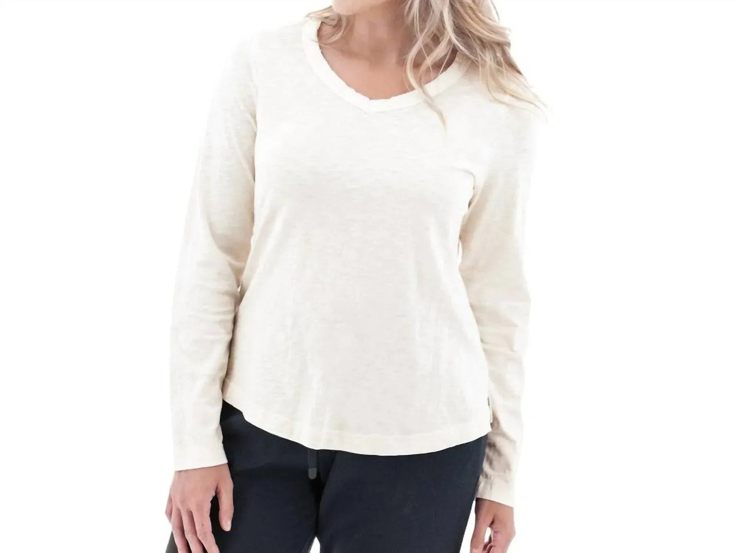 Old Ranch - Layla Organic V-Neck Top - Rack Hunt