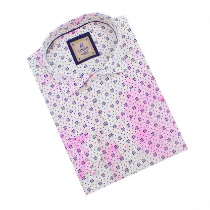 Floral Print Linen Shirt
