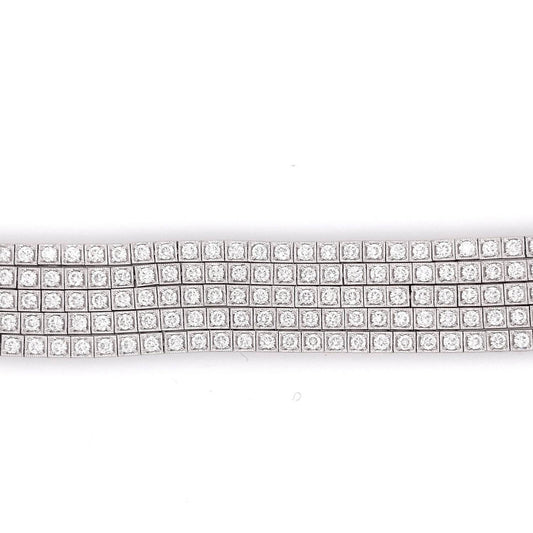 Gregg Ruth - Women's Five Row Tennis Diamond Bracelet - Rack Hunt -