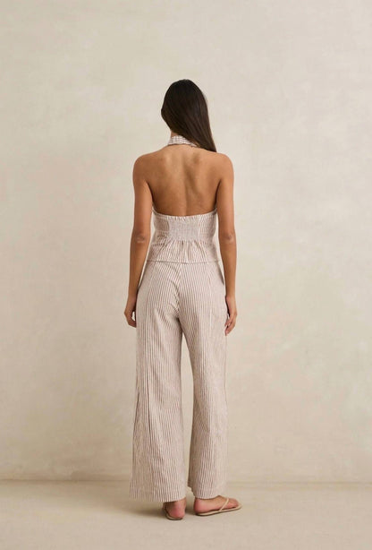 Louise Tie Front Halter Top