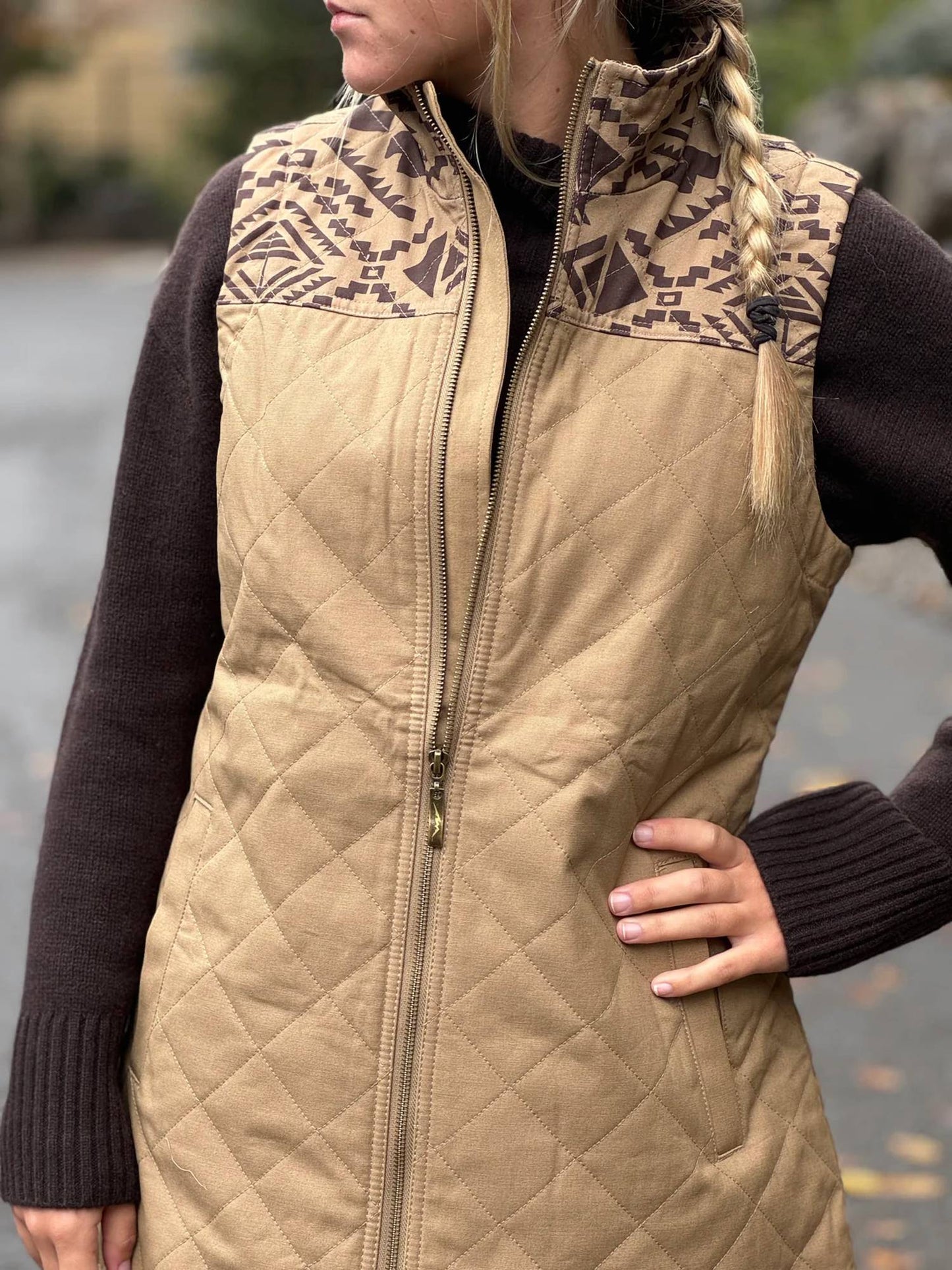 Aztec Zippered Vest