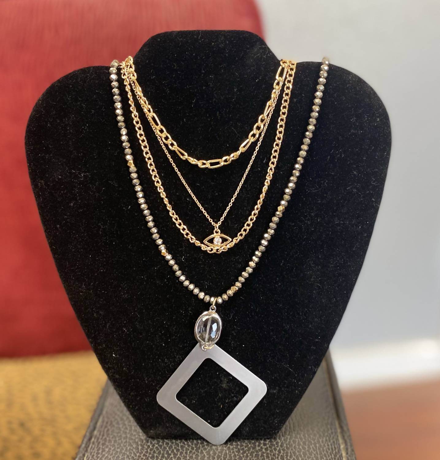 Triple Play Jewelry - Women's Multi Strand Necklace - Rack Hunt -