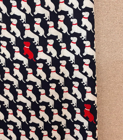 Dog Printed Cashmere Scarf