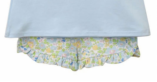Girl's Blooming Floral Short Set