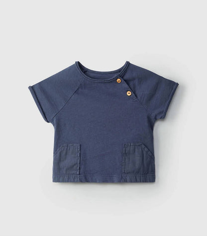Baby Boys T-shirt & Ribbed Shorts Set
