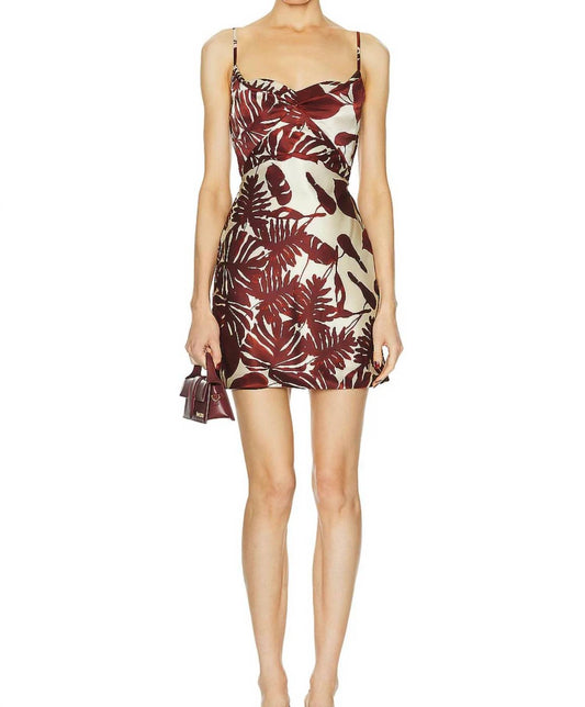 Haley Cowl Draped Mini Dress