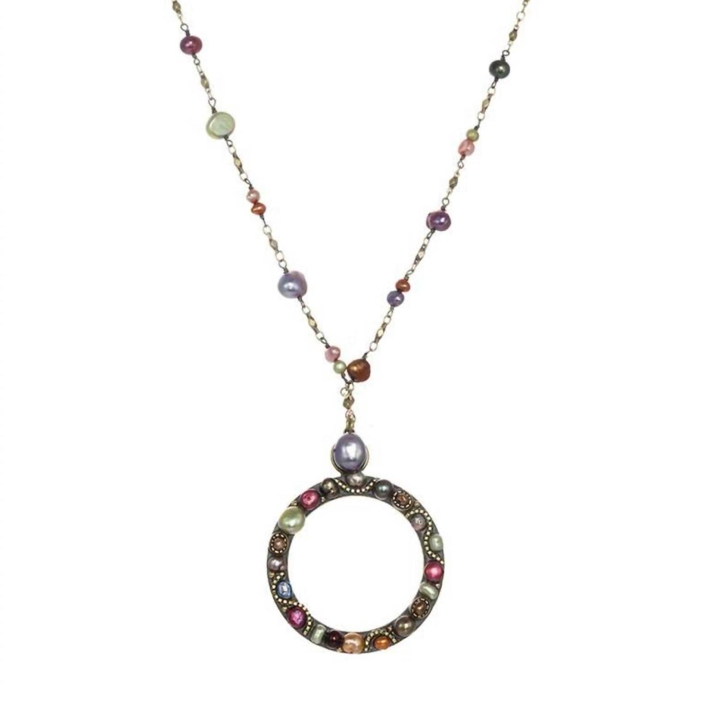 Michal Golan - Sunset Open Circle Necklace - Rack Hunt