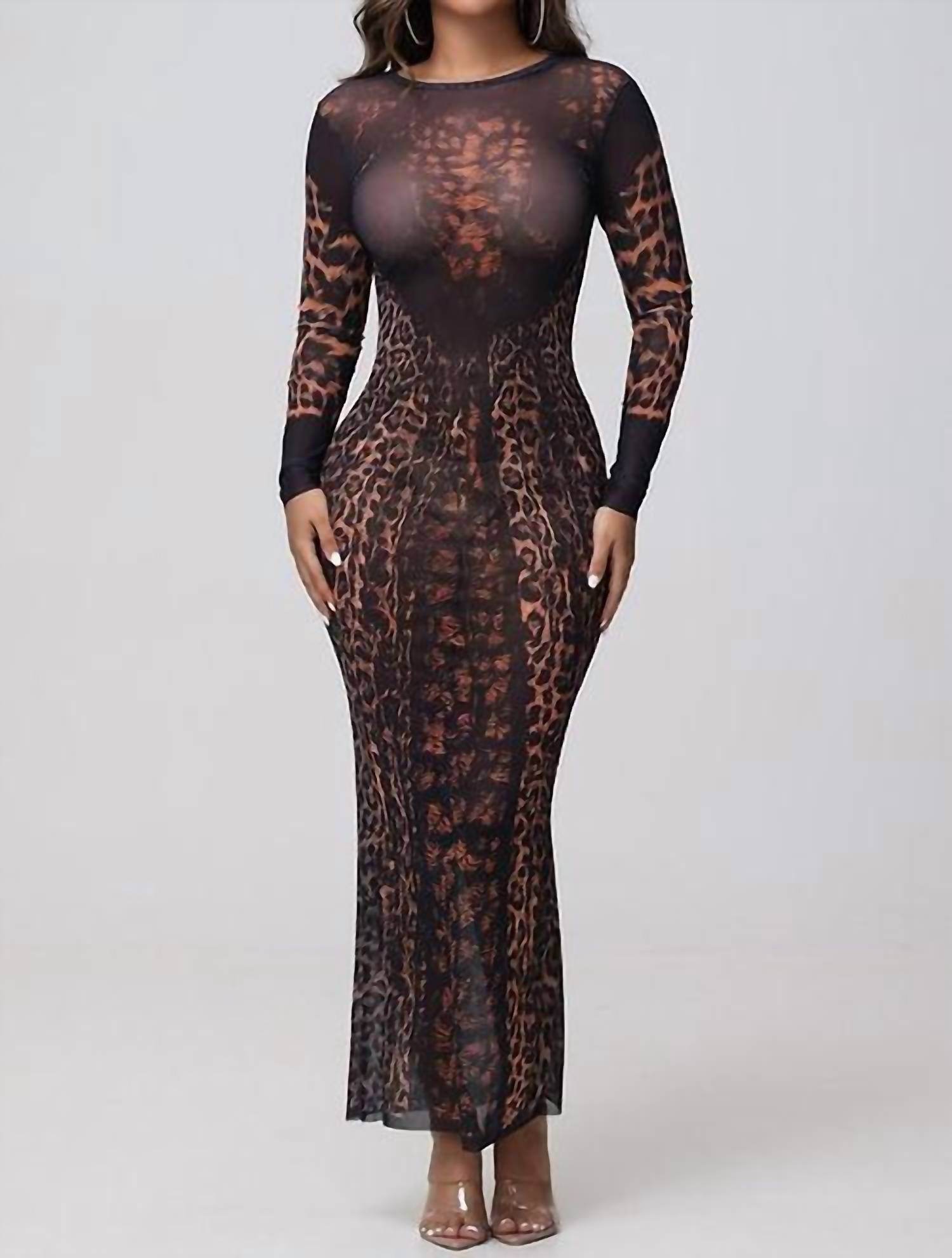 Kanari B - Wild Intensions Mesh Maxi Dress - Rack Hunt -