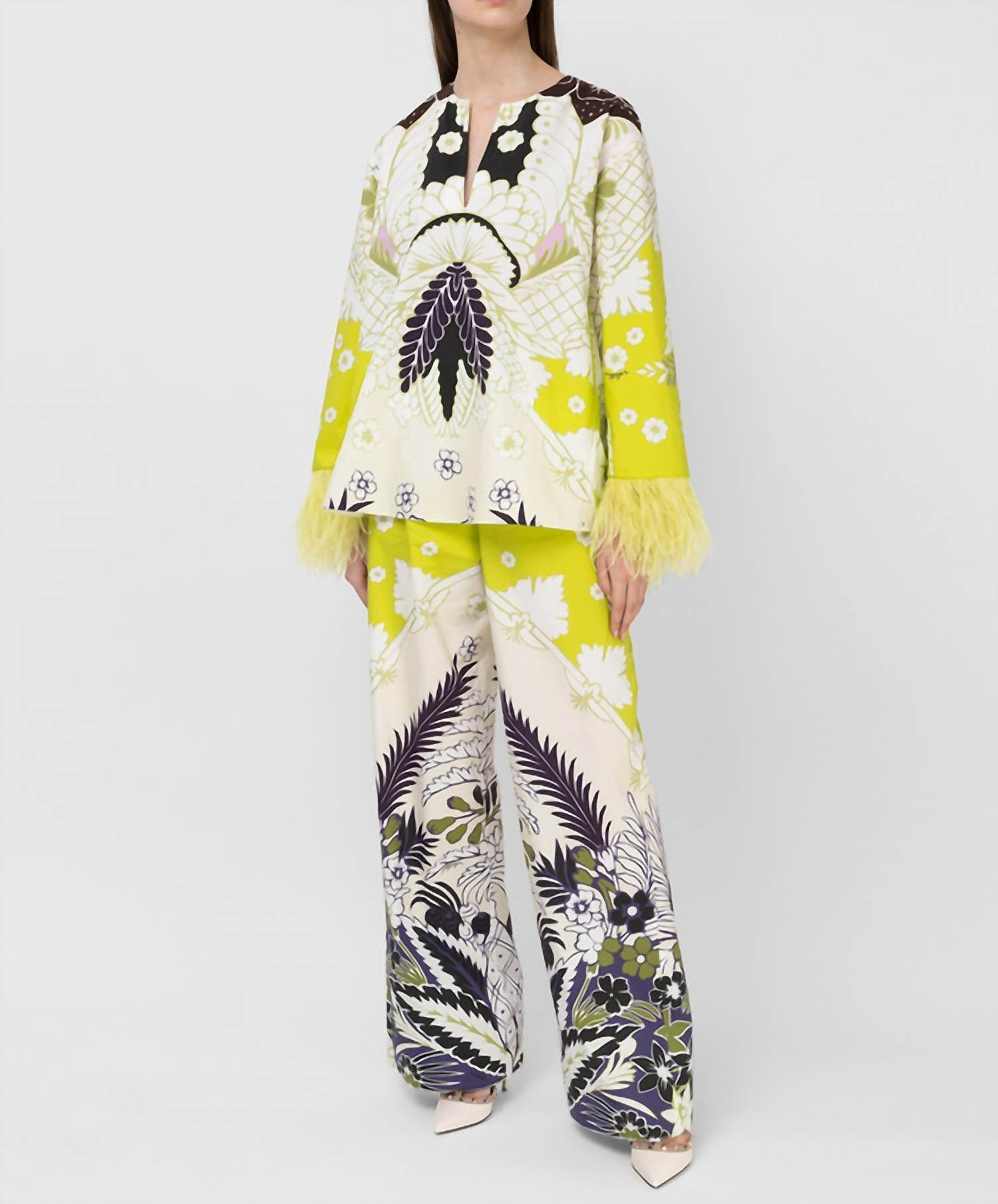 Valentino - Tropical World Arazzo Printed Pants - Rack Hunt