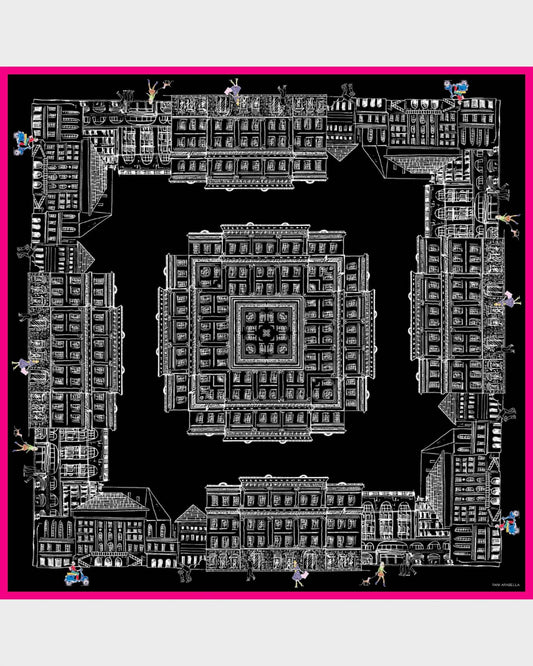 Asti Printed Cashmere Scarf