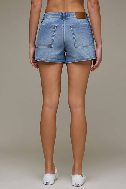 HIGH RISE DENIM SHORT