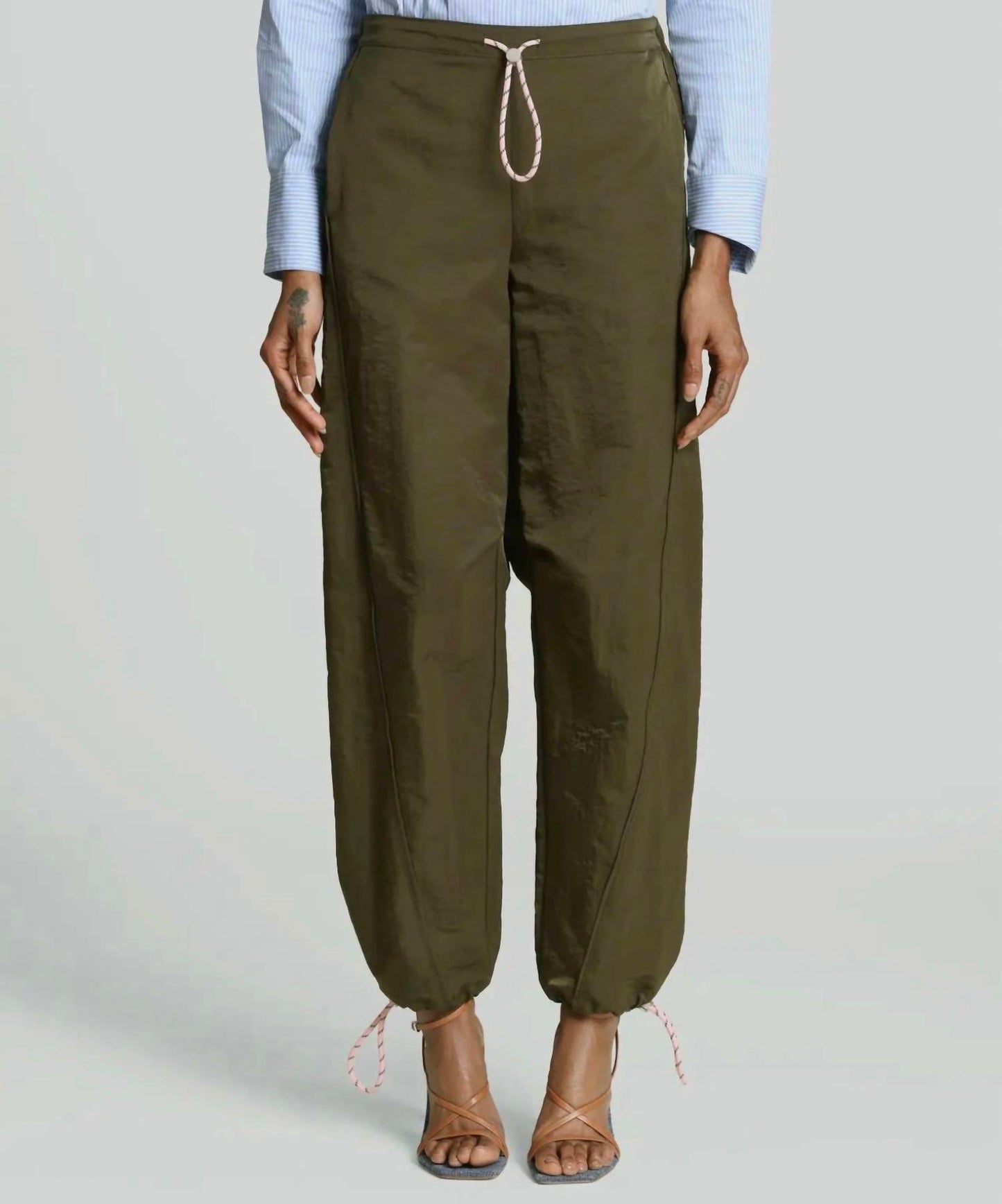 Drawcord Barrel Leg Joggers