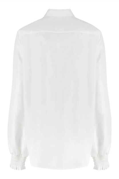 Boutique Moschino - Women's Pleated Satin Blouse - Rack Hunt