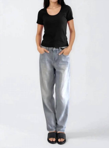 Short Sleeve Rib Top