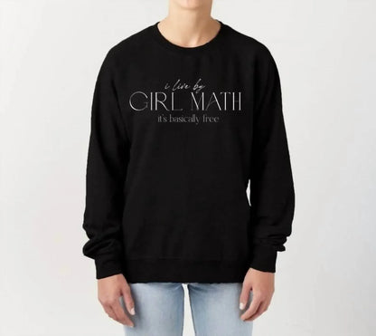 The Minted Olive - Girl Math Graphic Crewneck Sweatshirt - Rack Hunt