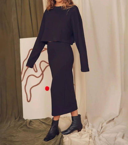Organic Cotton Midi Skirt