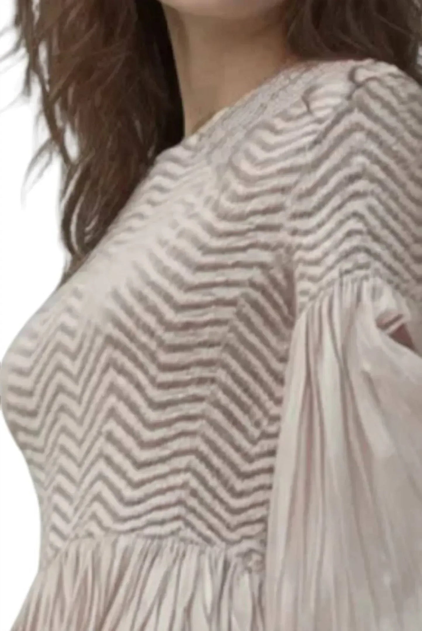 Ellyndale - Pleating Blouse Top With Tuck Sleeve - Rack Hunt