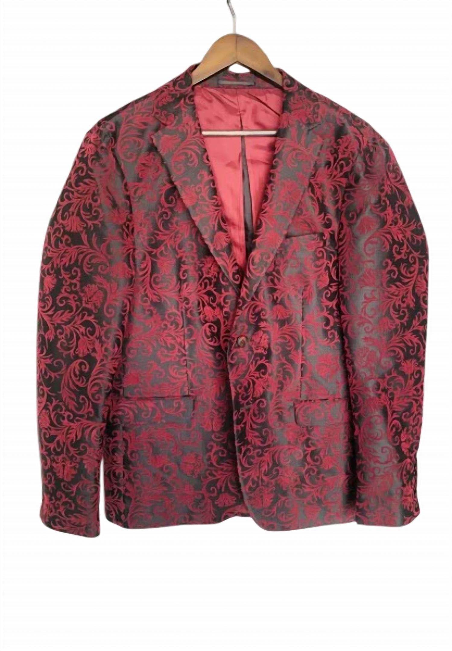 Carlos Amorin - Men Jacquard Floral Blazer - Rack Hunt -