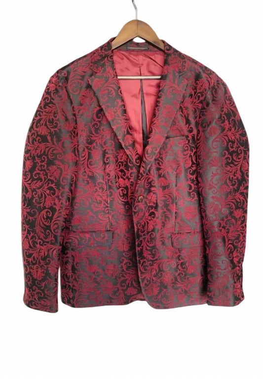 Carlos Amorin - Men Jacquard Floral Blazer - Rack Hunt -