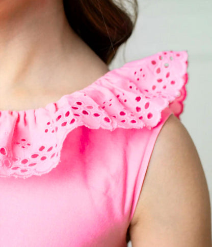Kid's Organic Classic Eyelet Party Dress