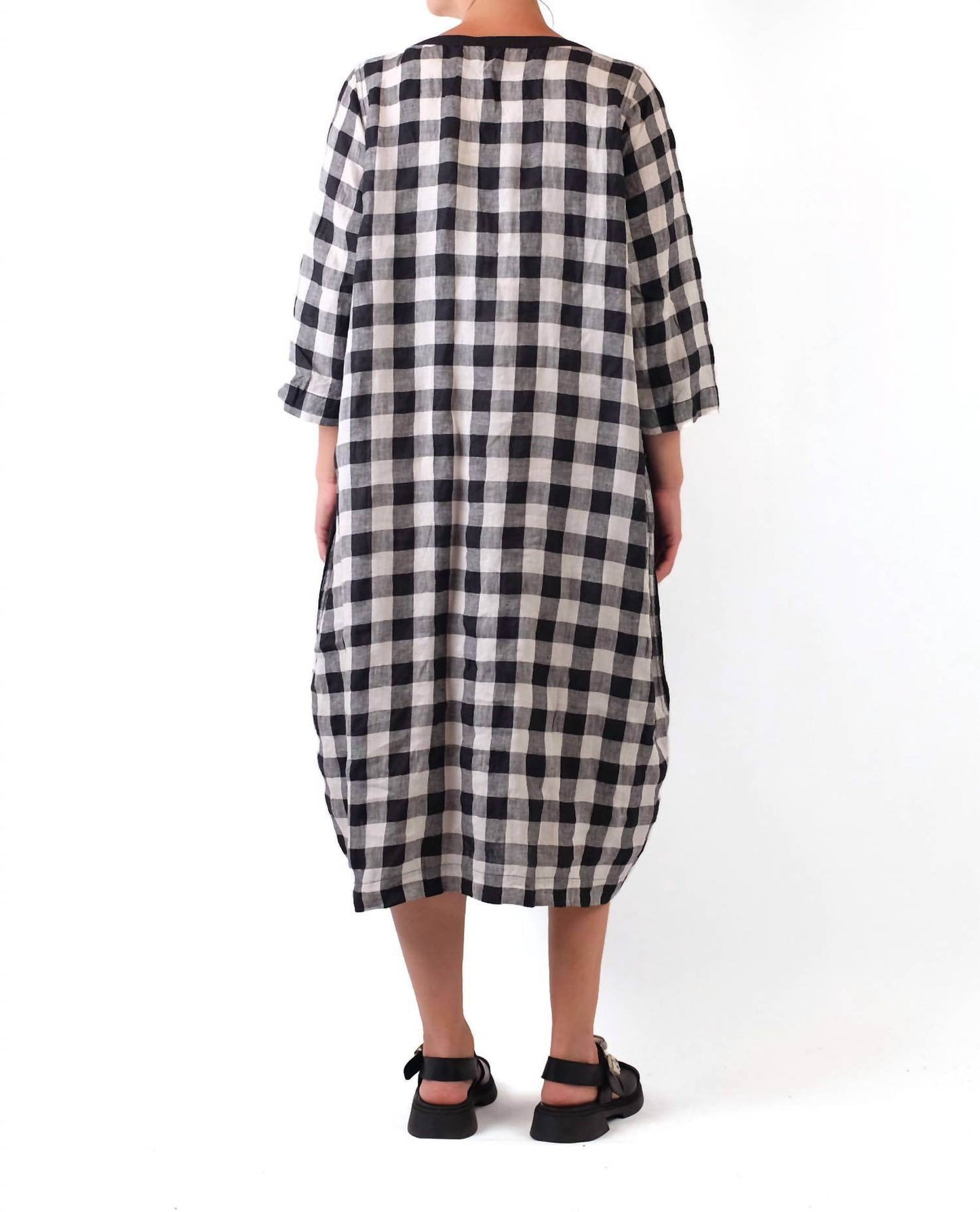 Cheyenne - Gingham Midi Dress - Rack Hunt -