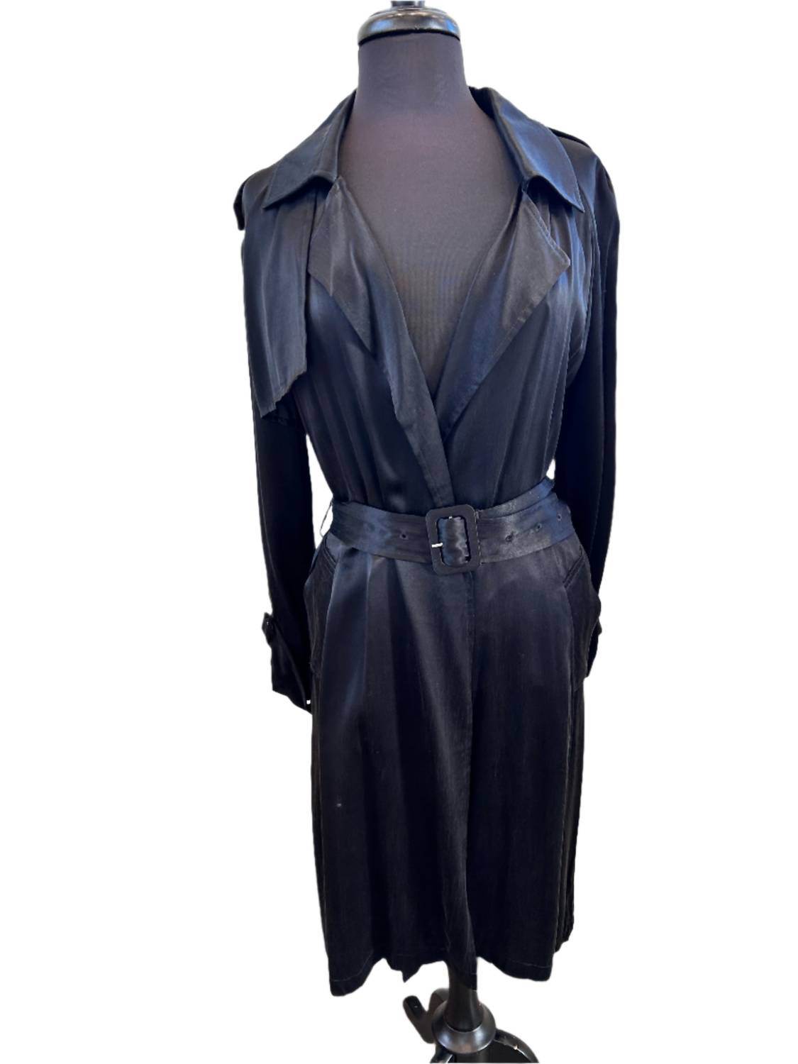 209wst38 - Women's Satin Trench Coat - Rack Hunt -