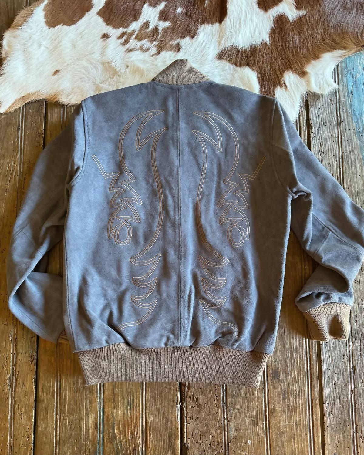 Western & Co. - Women's Jean Baby Embroidered Bomber Jacket - Rack Hunt