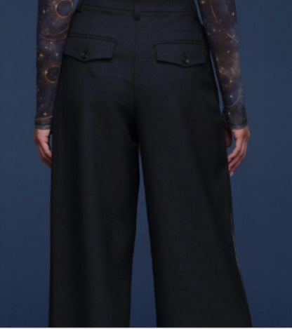 Side Stripe Wide Leg Trouser