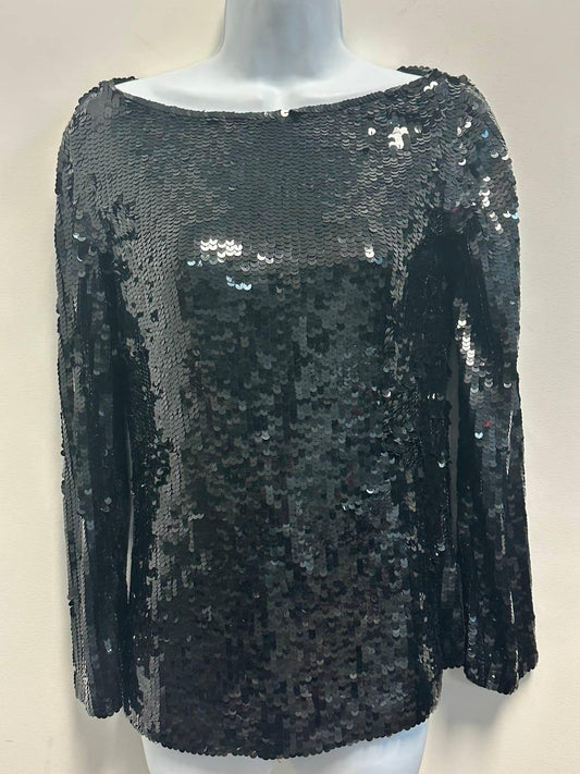 Blumarine - Women's Ricamo A Mano Sequin Long Sleeve Top - Rack Hunt