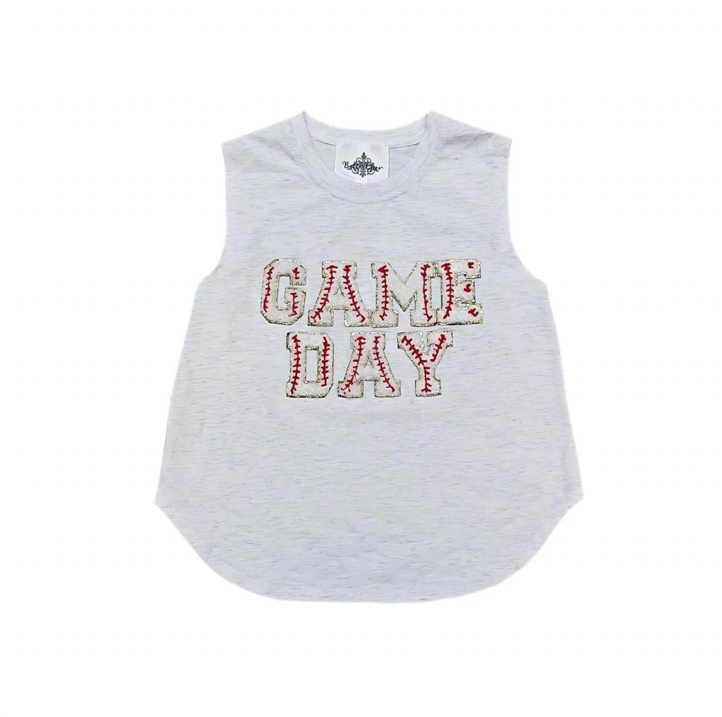 Belle Cher - Kid's Game Day Sequined Chenille Tank Top - Rack Hunt -