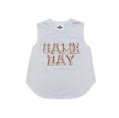 Belle Cher - Kid's Game Day Sequined Chenille Tank Top - Rack Hunt