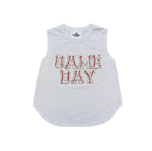 Belle Cher - Kid's Game Day Sequined Chenille Tank Top - Rack Hunt -