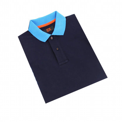 Double Sided Collar With Colored Stripes Polo