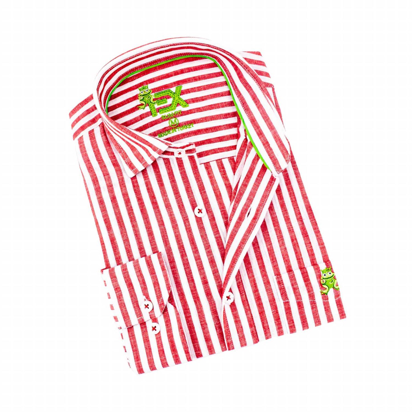 Stanford Stripe Frog Linen Shirt