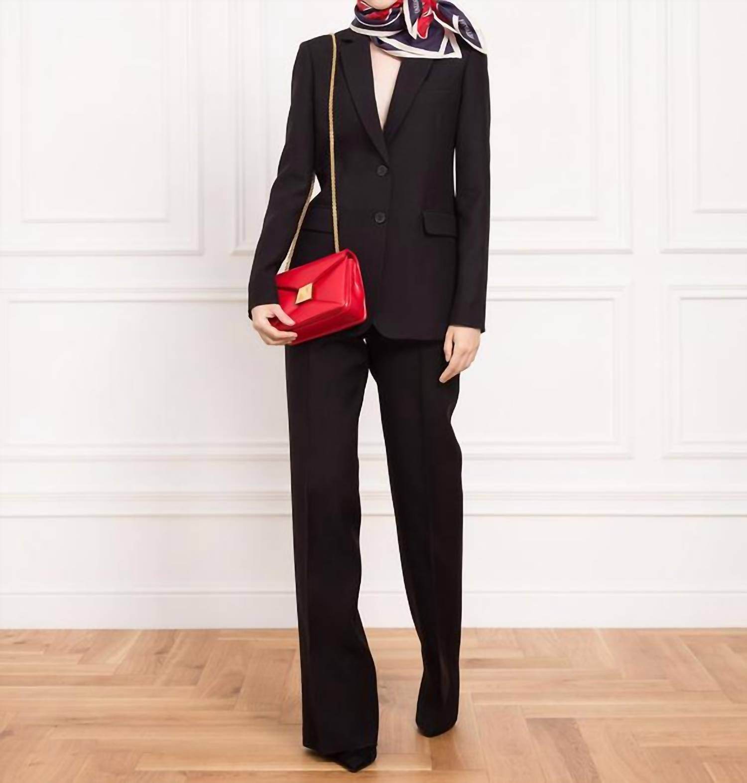 Valentino - Wool And Silk Loose Fit Trousers - Rack Hunt -