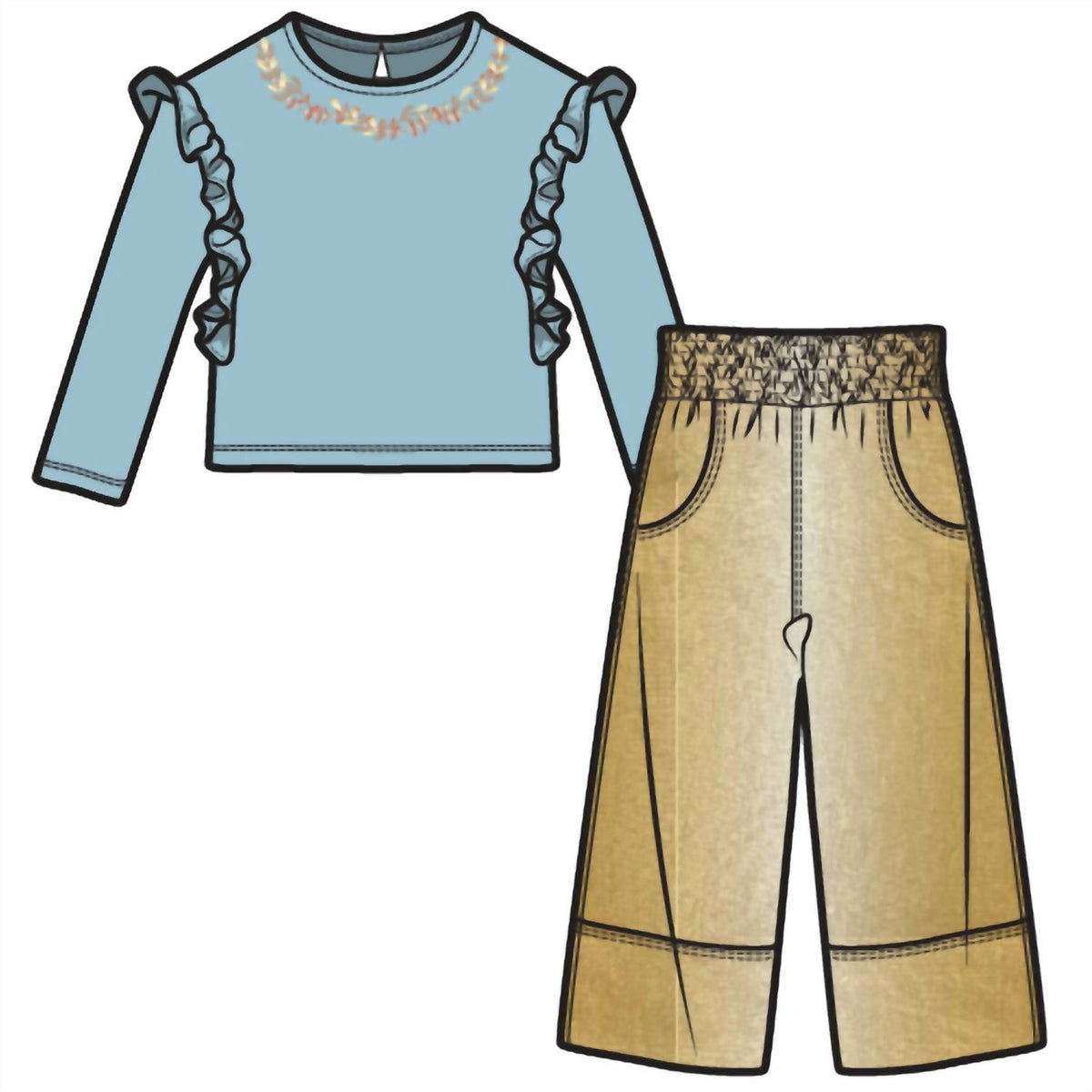 Kid's Pullover Pants Set