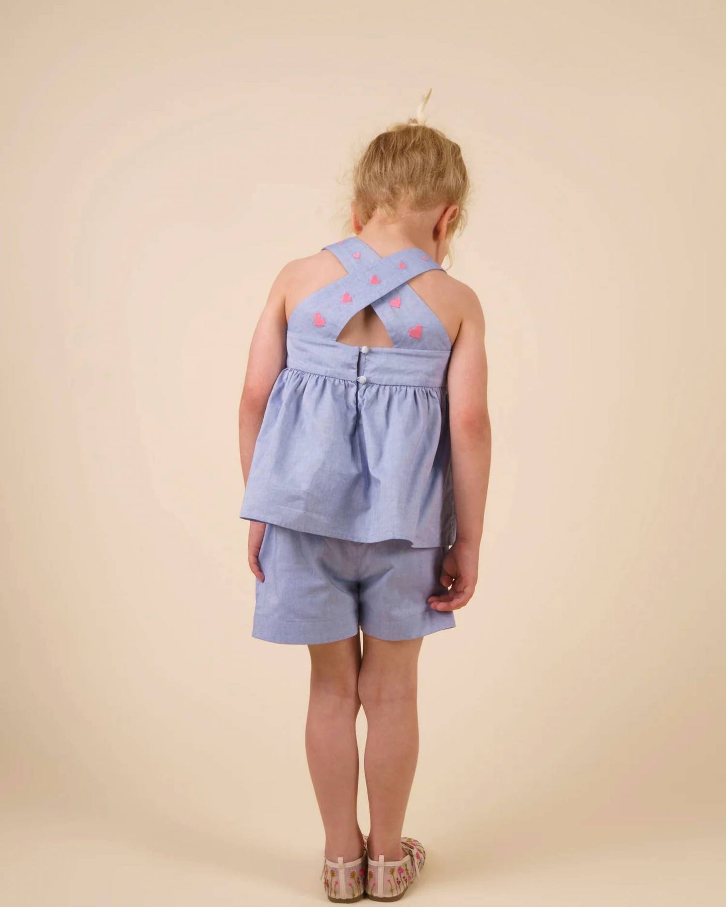 Romy Embroidered Hearts Blouse
