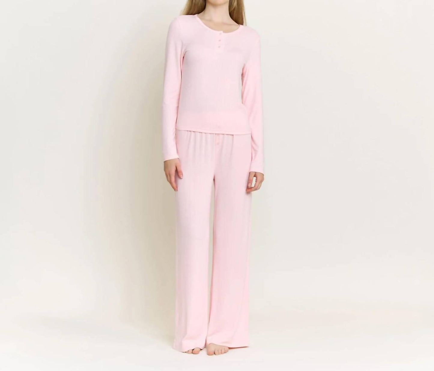 Blissful Long Henley Set
