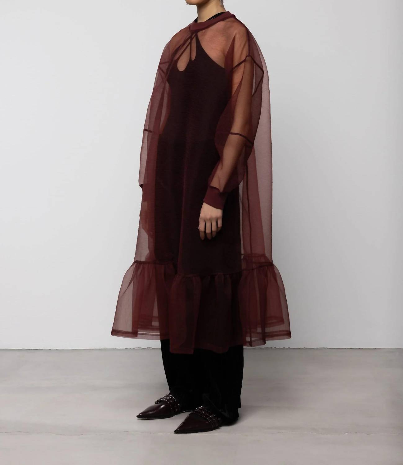 Women's Organza Sweatshirt Dress