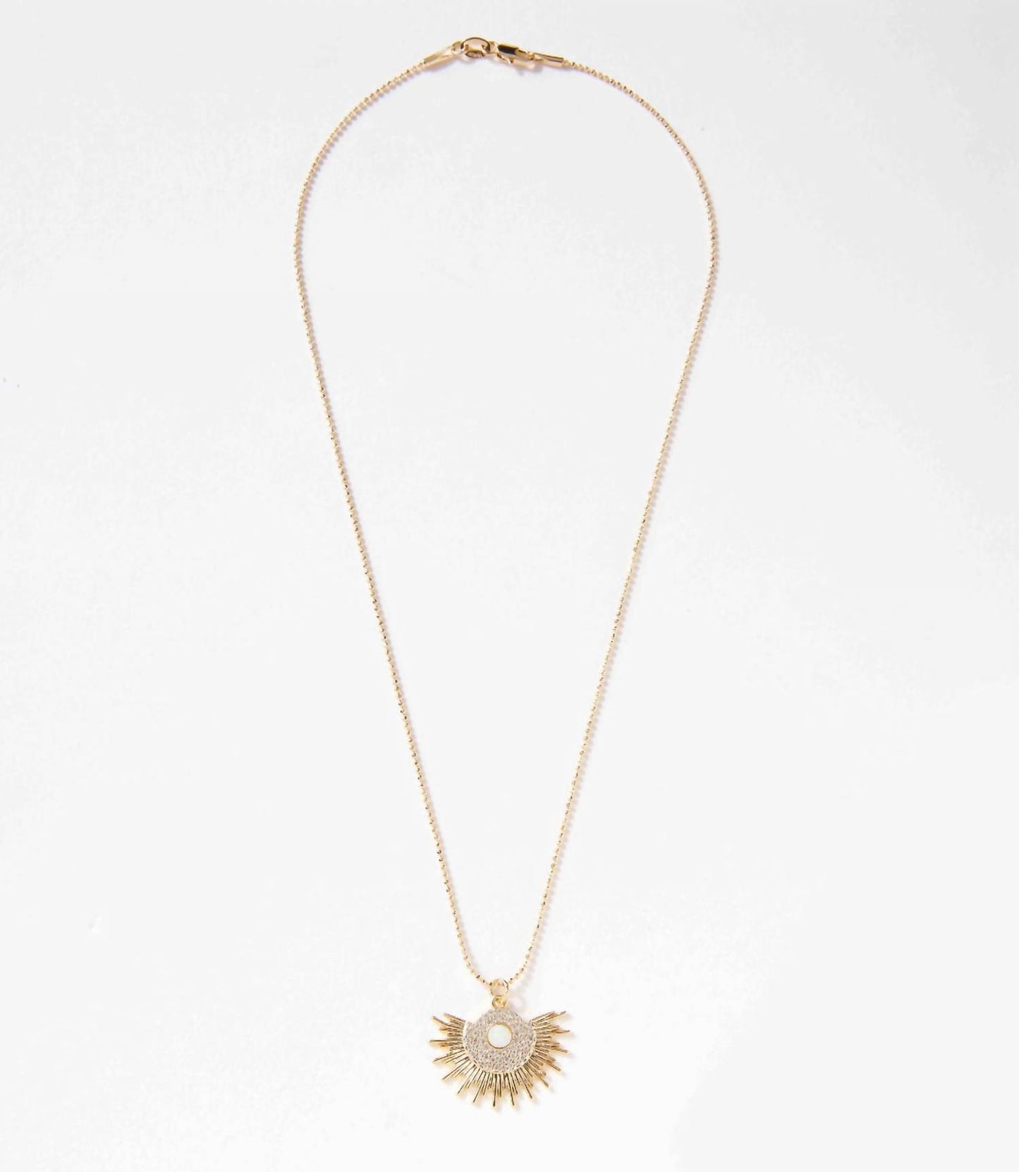 Women's Opal Sunburst Necklace