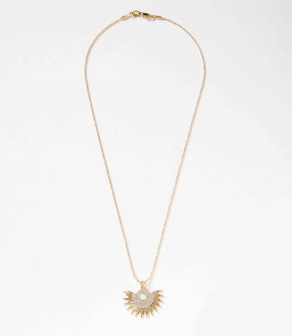 Women's Opal Sunburst Necklace