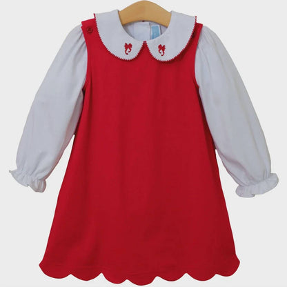 Girl's Holiday Bow Dress