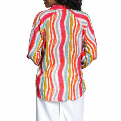 Half-plaket Pullover Blouse