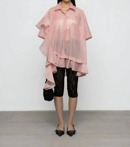 Women's Oversized Frill Shirt