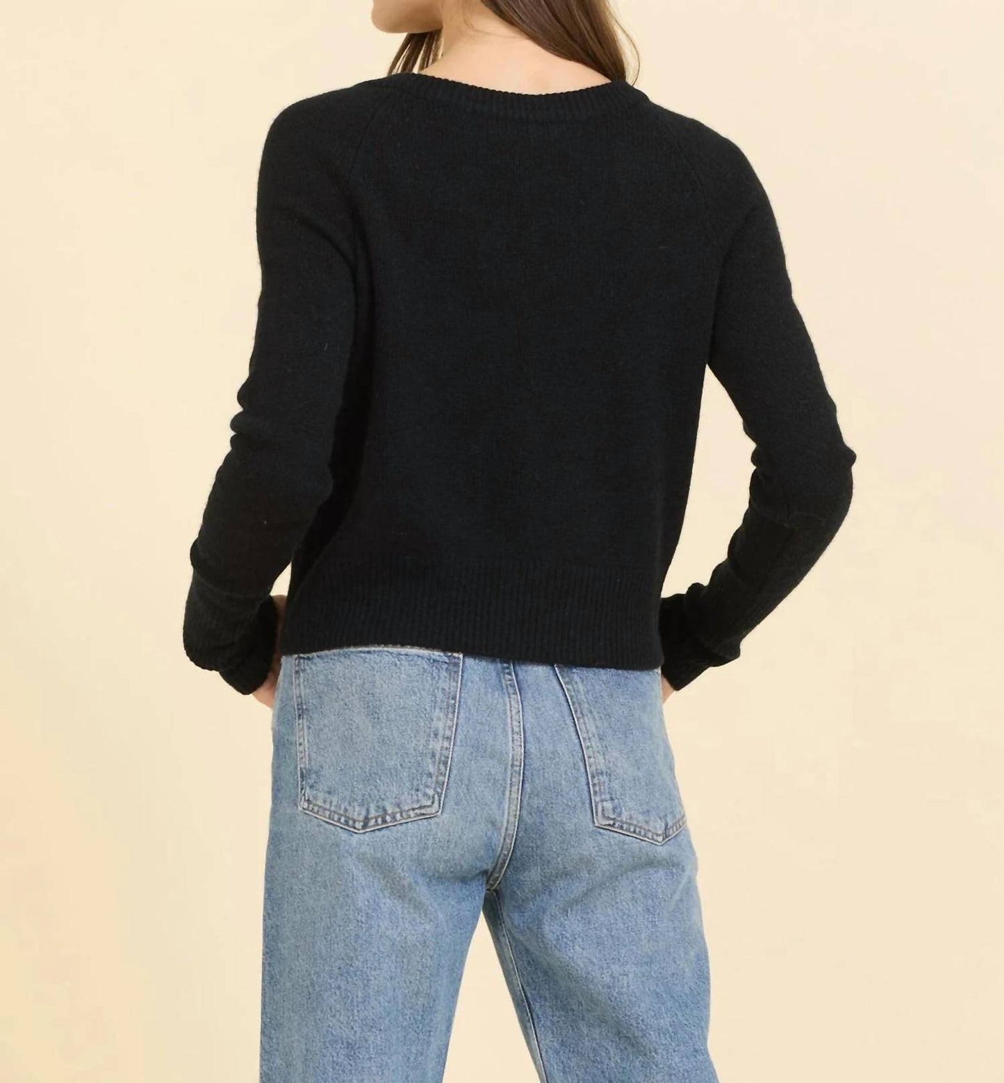Blakely Cashmere V Neck Tee
