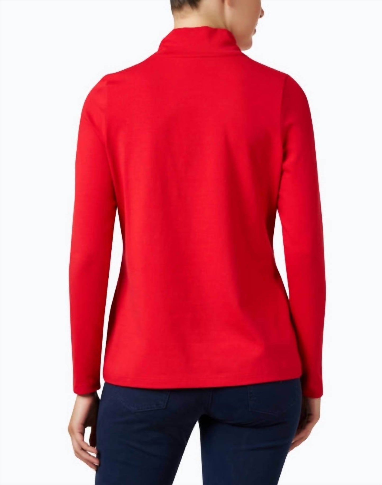 E.L.I. - Pima Cotton Mock Neck Top - Rack Hunt -
