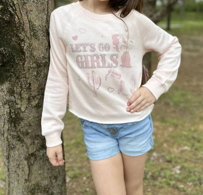 Tween Let's Go Girls Rhinestone Sweatshirt
