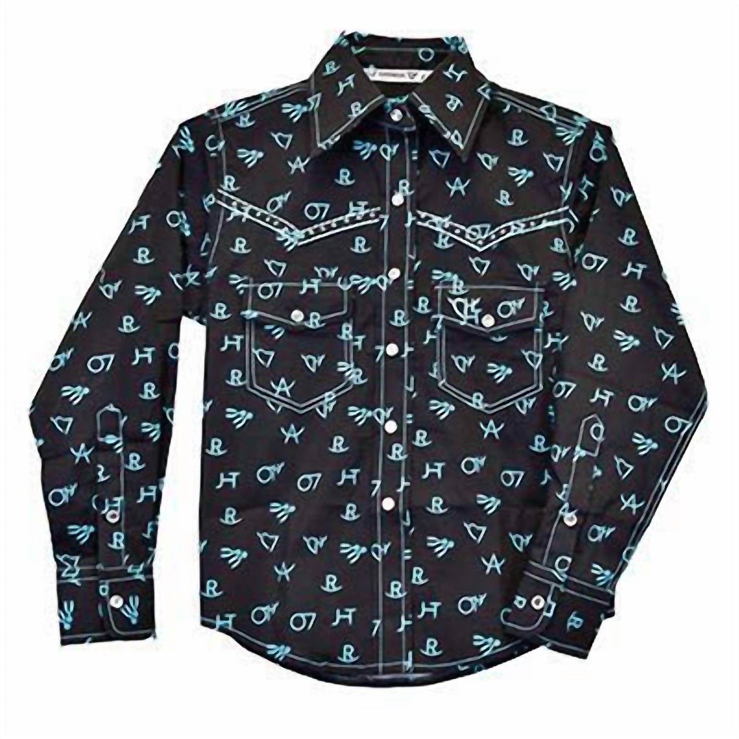 Cowboy Hardware - Boy's Branding Irons Long Sleeve Print - Rack Hunt -